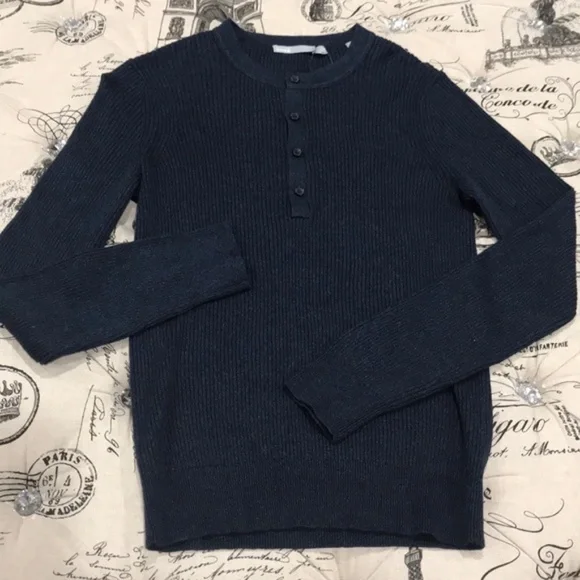 VINCE Ribbed Henley - Picture 3 of 7